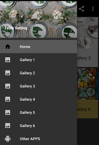 Screenshot of Table Setting