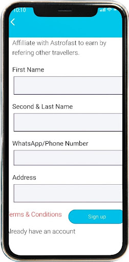 Android application Astrofast screenshort