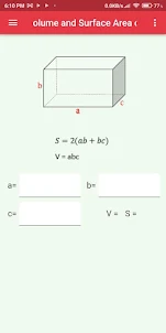 Geometric shapes calculator