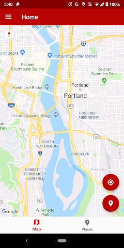 Android application Location Saver screenshort