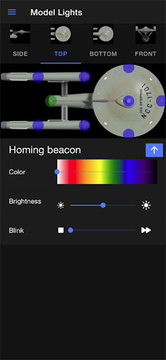 Android application Model Lights screenshort
