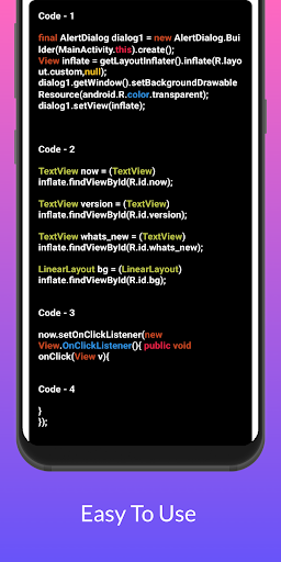 Java Codes For Sketchware Screen 2
