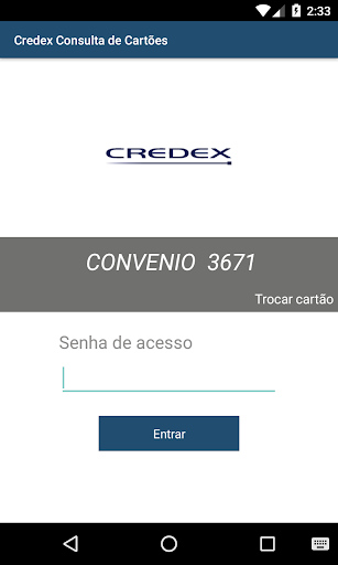 Android application Credex Consultas screenshort