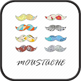 mustache Go Launcher theme icon