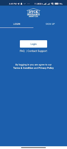 Android application Dyck Insurance Online screenshort