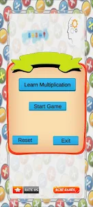 Multiplication time table game