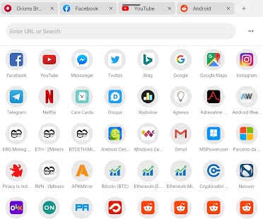 Orions - Privacy Browser Captura de pantalla