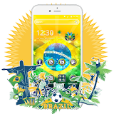 Brazil independence Day Theme 2D icon