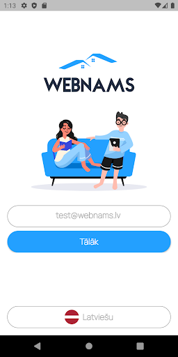 Android application WebNAMS App screenshort
