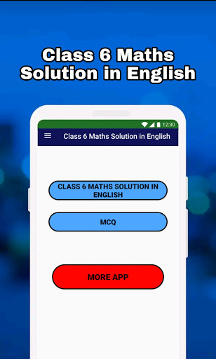 Screenshot of Class 6 Maths Solution English