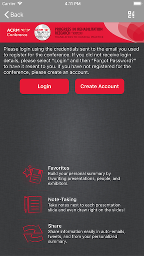 ACRM Events Screen 3