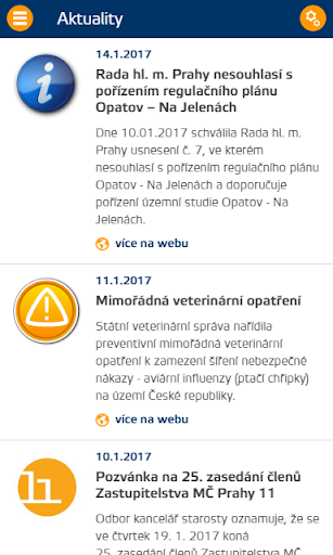 Android application Praha 11 screenshort