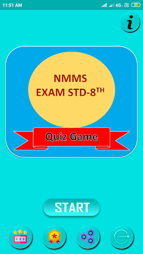 Android application NMMS QUIZ GAME STD 8TH screenshort