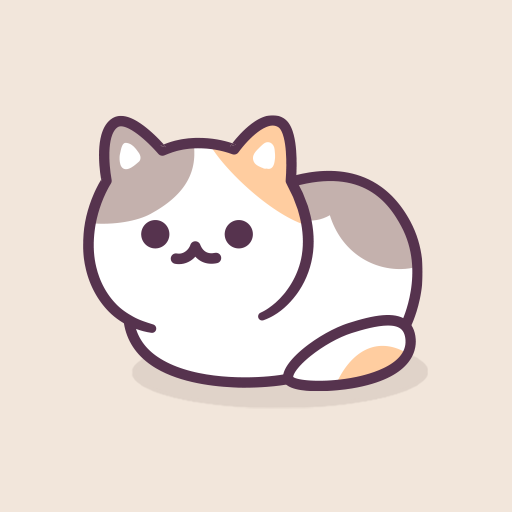 카카오톡 테마 - 베이지 삼색 냥이 logo