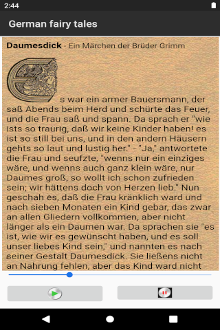 German fairy tales audio Part1 Screen 3