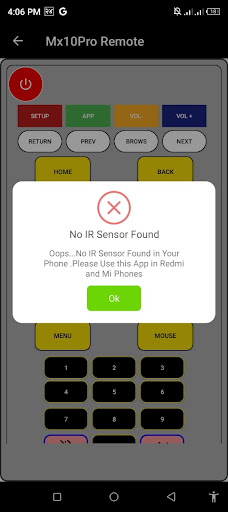 Android application Remote for Mx10 Pro tv Box screenshort