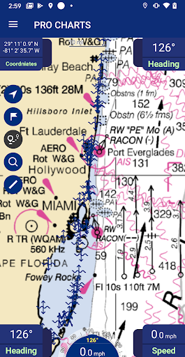 Android application PRO CHARTS - Marine Navigation screenshort