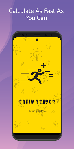 Android application Brain Teaser: Calculate & Play screenshort