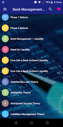Android application Bank Management Pro screenshort