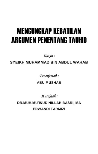 Android application Mengungkap Penentang Tauhid screenshort