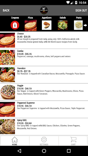 Healthy Cow Pizza Screen 3