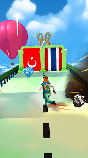 Android application Flag Runner 3d - World Quiz screenshort
