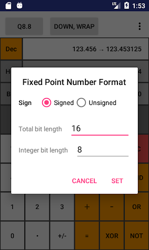 FixedPointCalc Screen 2