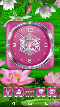 Lotus flower  Clock Widgetのおすすめ画像2