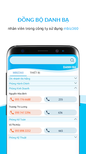 Android application mbiz360 screenshort