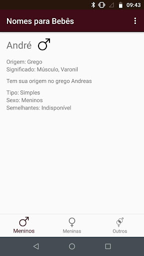 Nomes para Bebês Screen 3