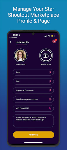 Star Shoutout Studio Screen 3
