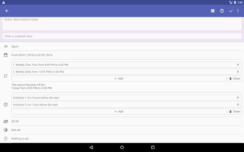 To Do list. Goal planner. Purchases list. Notes android2mod screenshots 18
