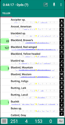 Birders Diary Screen 2