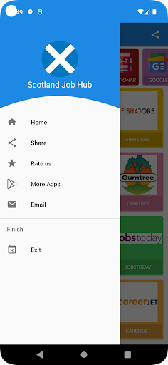 Android application Scotland Jobs Hub screenshort