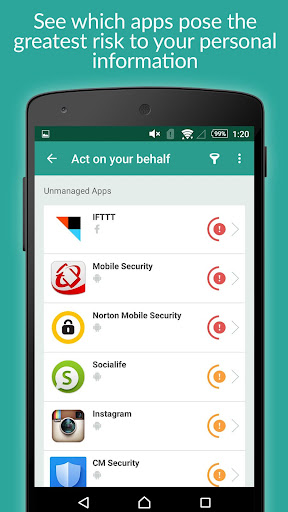 MyPermissions – 個人情報管理アプリ Screen 3