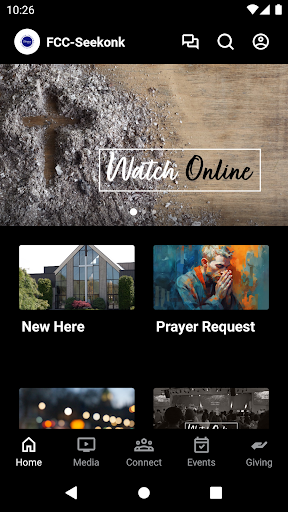 Android application Faithccenter screenshort