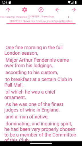 Android application zBook: History of Pendennis screenshort