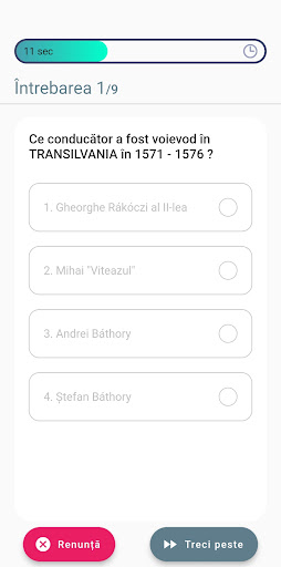 Istorie - Transilvania Quiz Screen 3
