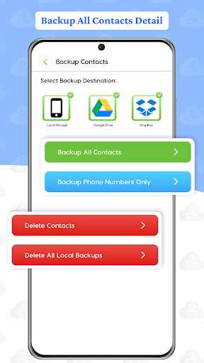 Screenshot of Contacts Backup and Restore