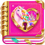 Unicorn Diary (lock - PIN) icon