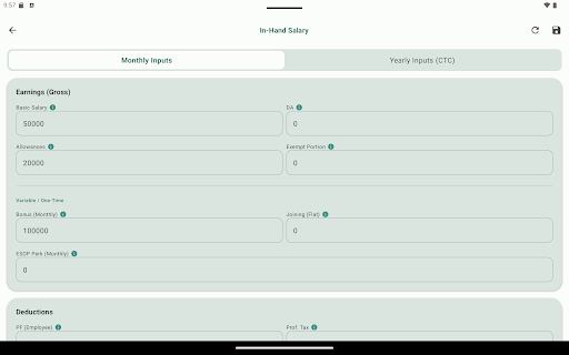Porticus Finance and Cost Calc