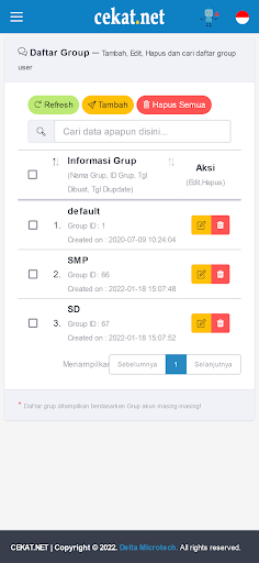 Android application Cekat App screenshort