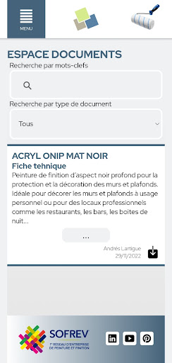 SOFREV Entreprise Screen 3