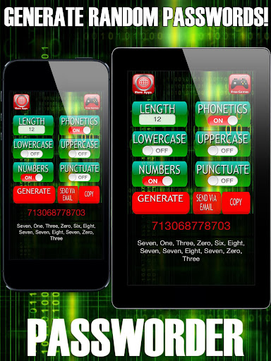 Android application Random Password Generator screenshort
