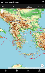 Terremotos en Grecia Captura de pantalla