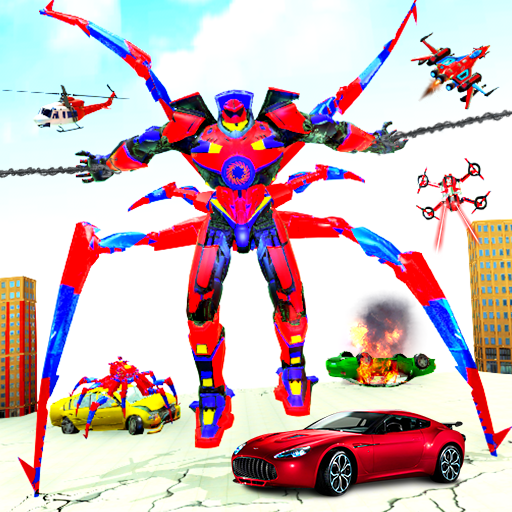 Grand Spider robot car transform attack