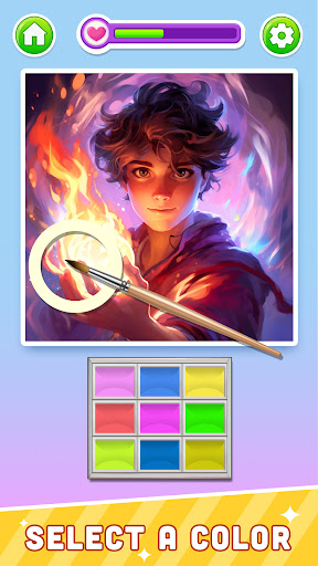 Android application DIY Hair Dye: Color Mix screenshort