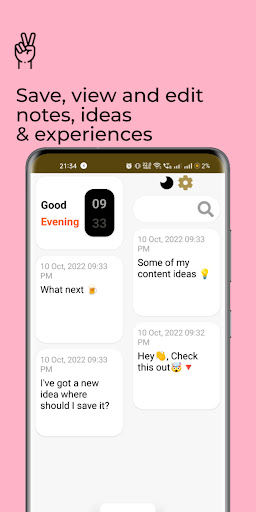 Android application Notes screenshort