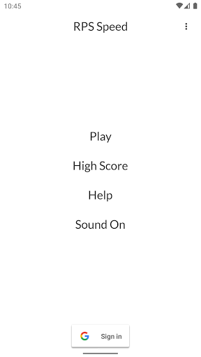 Android application RPS Speed screenshort