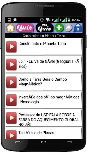 Android application Curso de Geografia (português) screenshort